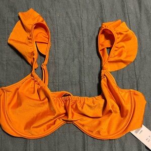 Vibrant Orange Abercrombie & Fitch Bikini Top